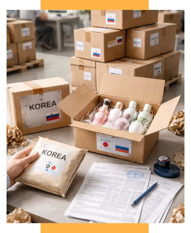 Доставка косметики из Кореи от 8735 р. под ключ | СетСервис-Стр