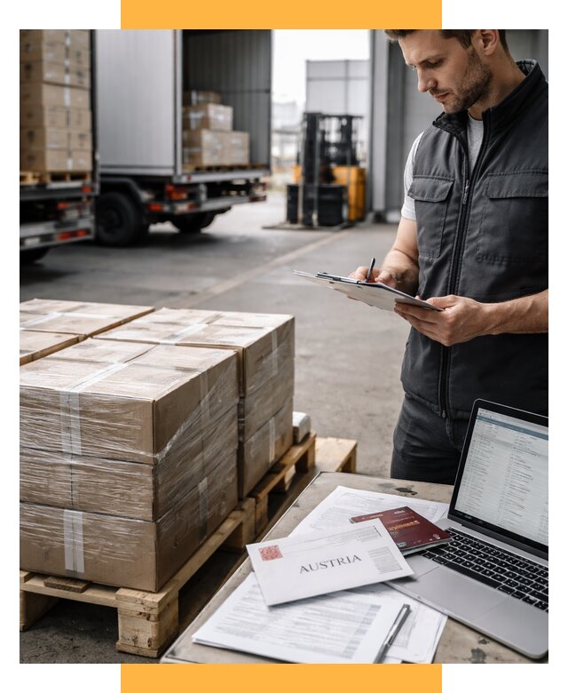 Доставка в Австрию от 66794 р. Логистика и экспорт СетСервис-Стр
