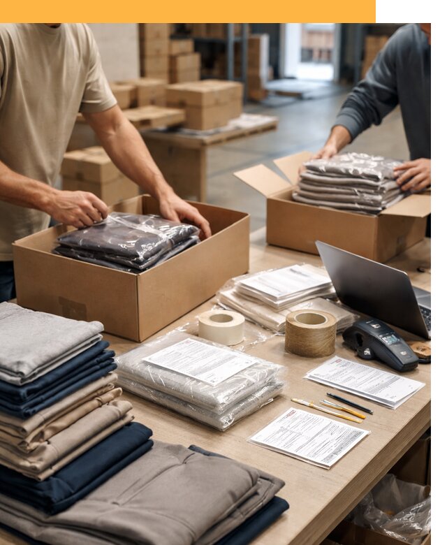 Перевозка одежды по миру от 7707 руб. с таможенным оформлением