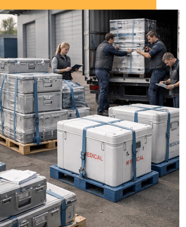 Перевозка медицинского оборудования по всему миру от 15414 руб