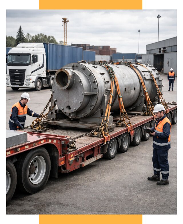 Перевозка тяжеловесных грузов под ключ от 154140 р. | СетСервис-Стр